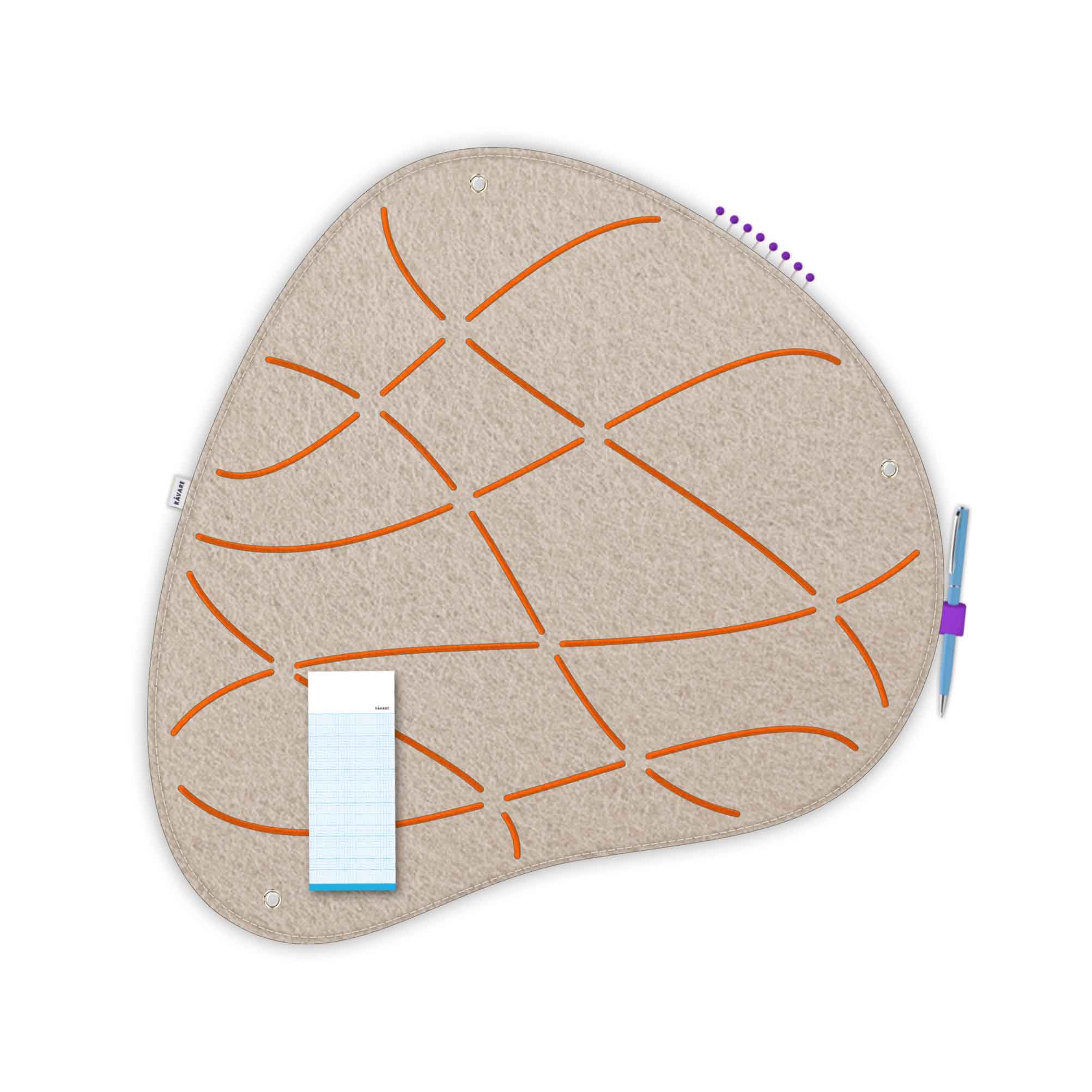 Pinnwand OKO-3 beige-orange – Bild 3