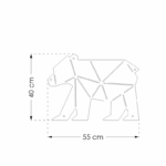 Pinnwand Bär "BER" hellgrau-beige – Bild 11