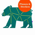 Pinnwand Bär "BER" grün-gelb – Bild 2