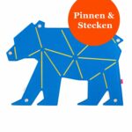Pinnwand Bär "BER" hellblau-gelb – Bild 2