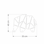 Pinnwand Elefant "ELE" beige-weiss – Bild 10