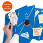 Pinnwand Elefant "ELE" hellblau-gelb – Bild 3