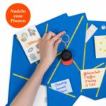 Pinnwand Elefant "ELE" hellblau-gelb – Bild 4