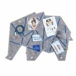 Pinnwand Elefant "ELE" hellgrau-hellblau – Bild 3