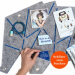 Pinnwand Elefant "ELE" hellgrau-hellblau – Bild 4