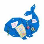 Pinnwand Fisch "WAL" hellblau-dunkelblau