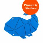 Pinnwand Fisch "WAL" hellblau-dunkelblau – Bild 2