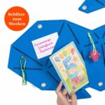 Pinnwand Fisch "WAL" hellblau-dunkelblau – Bild 3