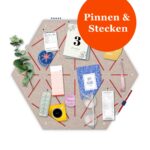 Pinnwand HEX beige-rot – Bild 2
