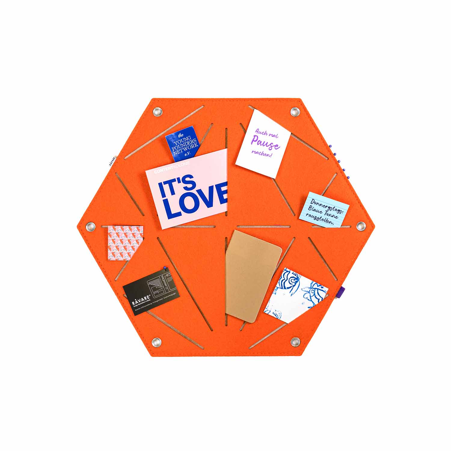 Pinnwand HEX orange-beige – Bild 3