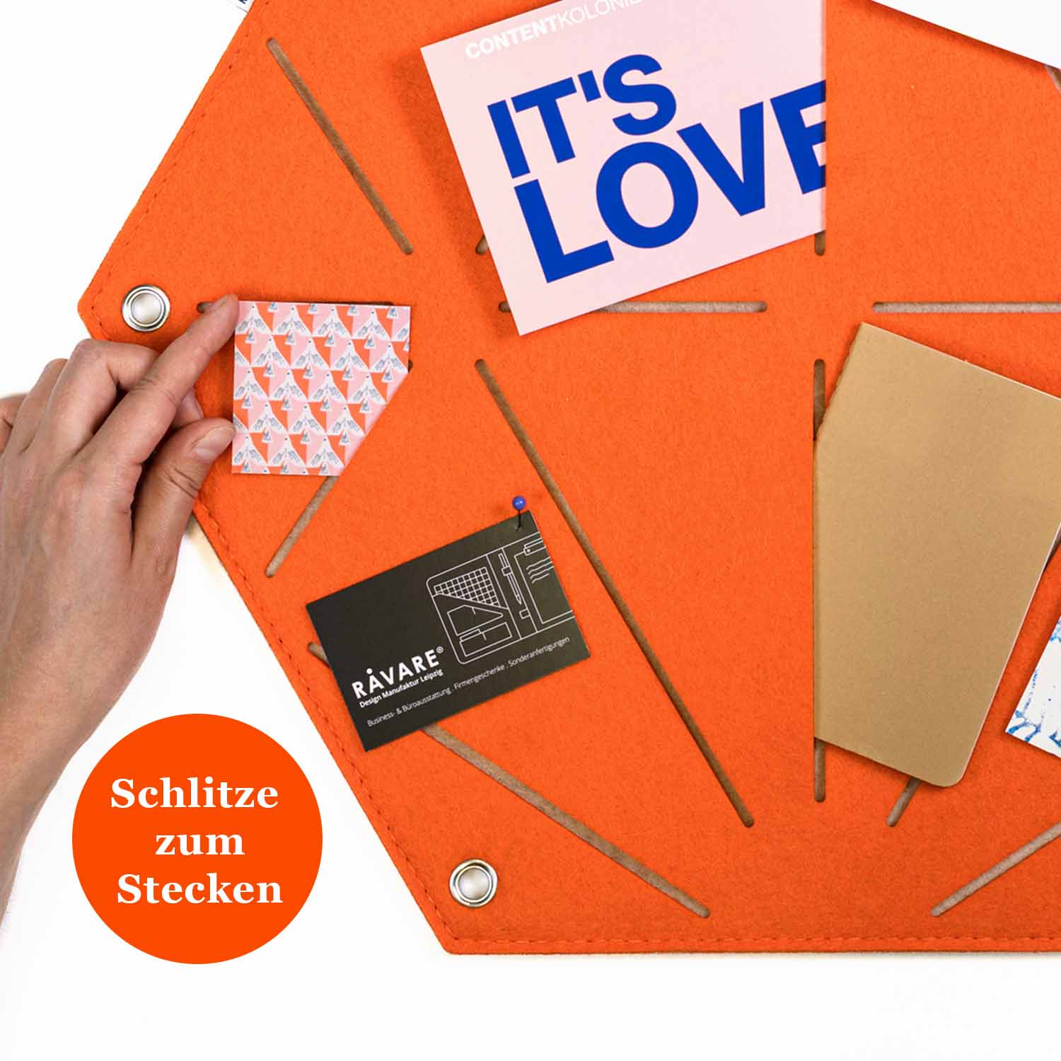 Pinnwand HEX orange-beige – Bild 4