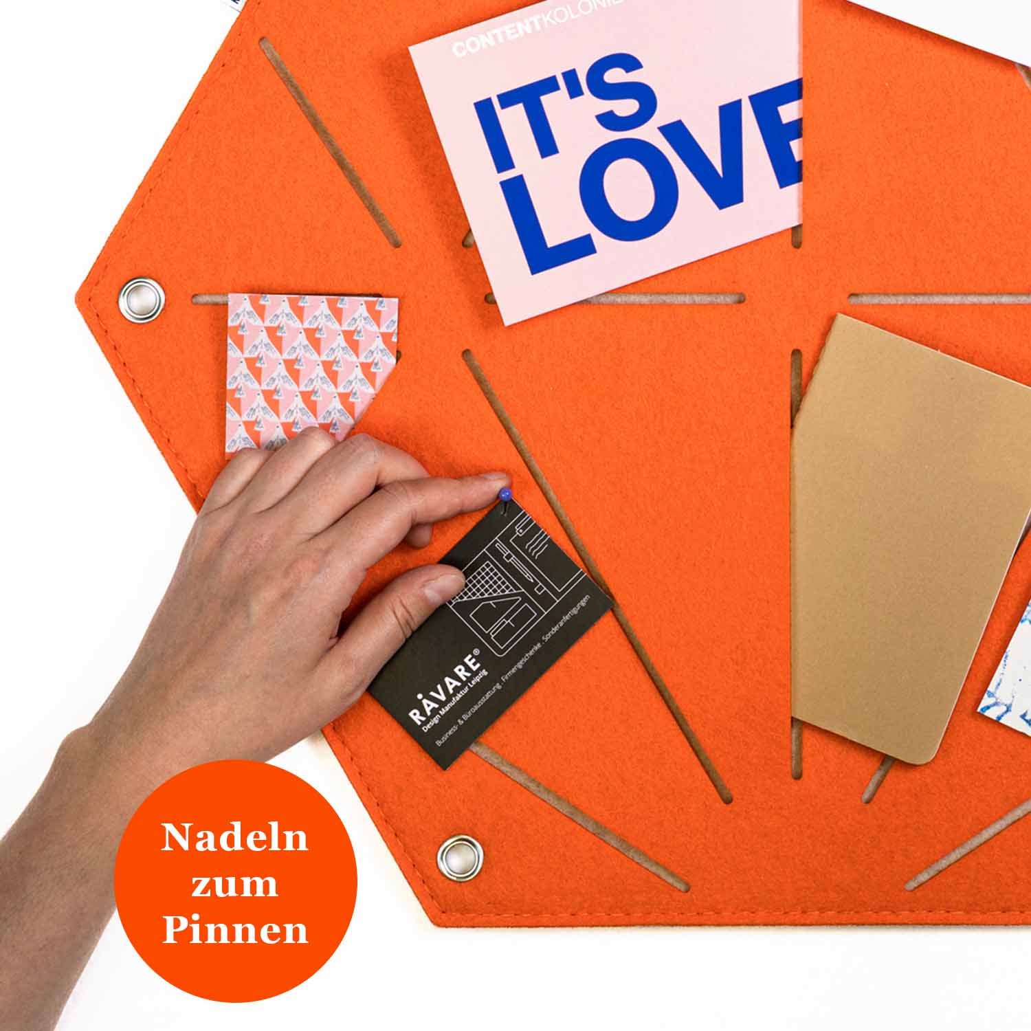 Pinnwand HEX orange-beige – Bild 5