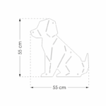 Pinnwand Hund "WUF" hellgrau-gelb – Bild 10