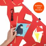 Pinnwand Hund "WUF" rot-beige – Bild 4