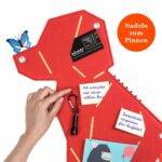 Pinnwand Hund "WUF" rot-beige – Bild 5