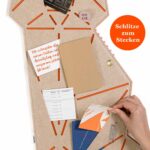 Pinnwand Katze "KAT" beige-orange – Bild 3