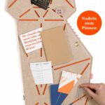 Pinnwand Katze "KAT" beige-orange – Bild 4