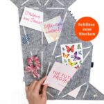 Pinnwand Katze "KAT" hellgrau-weiss – Bild 4