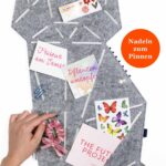 Pinnwand Katze "KAT" hellgrau-weiss – Bild 5