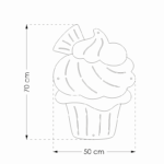 Pinnwand "CUPCAKE" beige-pastelltürkis-hellblau – Bild 14