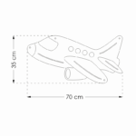 Pinnwand "FLUGZEUG" gelb-beige-pink – Bild 11