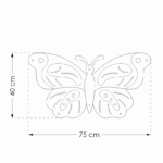 Pinnwand "SCHMETTERLING" beige-rosa-hellblau – Bild 12