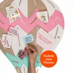 Pinnwand "BALLON" weiss-beige-rosa – Bild 5