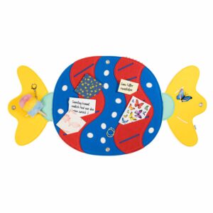 Pinnwand "BONBON" hellblau-rot-gelb