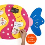 Pinnwand "BONBON" pink-gelb-hellblau – Bild 4