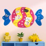 Pinnwand "BONBON" pink-gelb-hellblau