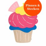 Pinnwand "CUPCAKE" pink-gelb-beige – Bild 2