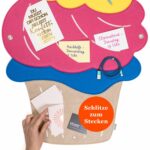 Pinnwand "CUPCAKE" pink-gelb-beige – Bild 4