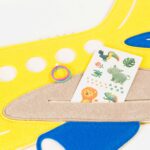 Pinnwand "FLUGZEUG" gelb-beige-pink – Bild 5