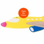 Pinnwand "FLUGZEUG" gelb-beige-pink – Bild 6