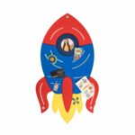 Pinnwand "RAKETE" hellblau-rot-gelb – Bild 3