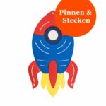 Pinnwand "RAKETE" hellblau-rot-gelb – Bild 2