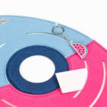 Pinnwand "RAKETE" pink-dunkelblau-gelb – Bild 5