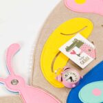 Pinnwand "SCHMETTERLING" beige-rosa-hellblau – Bild 6