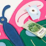 Pinnwand "SCHMETTERLING" pink-dunkelblau-grün – Bild 5