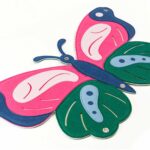 Pinnwand "SCHMETTERLING" pink-dunkelblau-grün – Bild 6