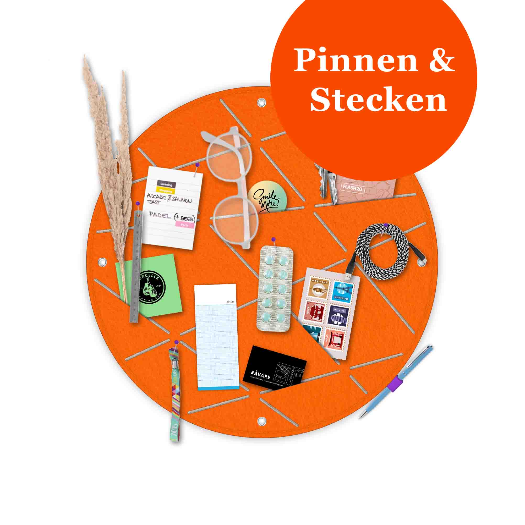 Pinnwand CIR orange-beige – Bild 2