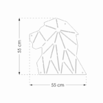 Pinnwand Löwe "LOV" weiss-beige – Bild 11