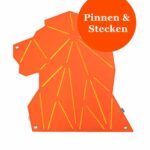 Pinnwand Löwe "LOV" orange-gelb – Bild 2