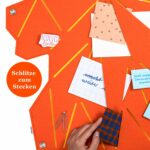 Pinnwand Löwe "LOV" orange-gelb – Bild 4