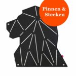 Pinnwand Löwe "LOV" schwarz-weiss – Bild 2