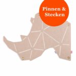 Pinnwand Nashorn "NAS" beige-weiss – Bild 2