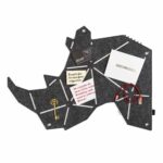 Pinnwand Nashorn "NAS" dunkelgrau-weiss