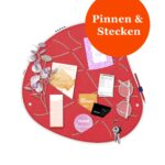 2er Pinnwand-Set OKO rot-beige – markante Ordnung für Wohnraum & Homeoffice – Bild 2