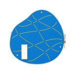 Pinnwand OKO-2 hellblau-gelb