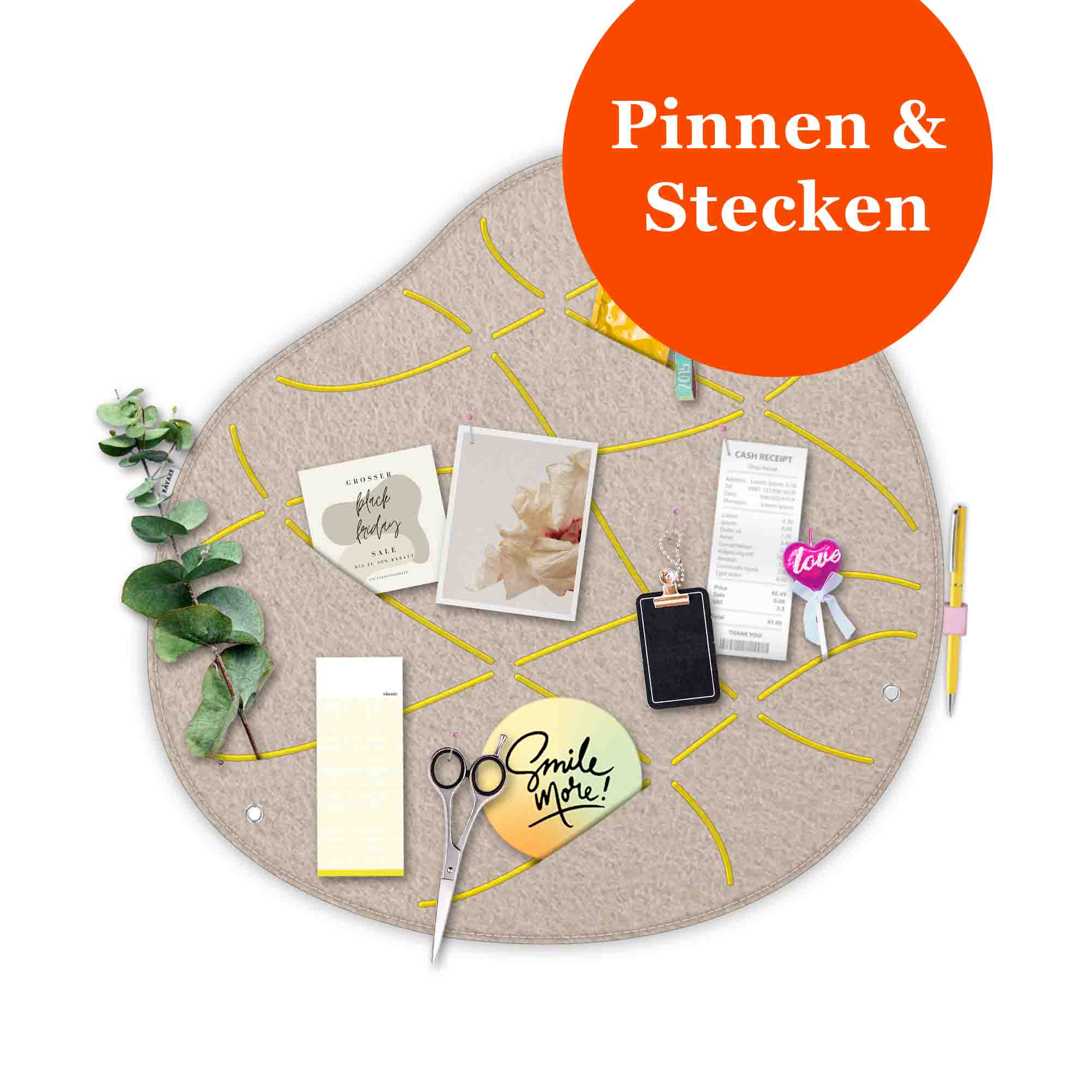 Pinnwand OKO-2 beige-gelb – Bild 2